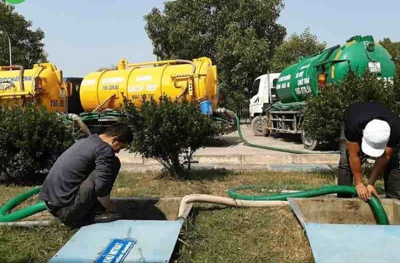 Hút bể phốt Vinhome Green Bay